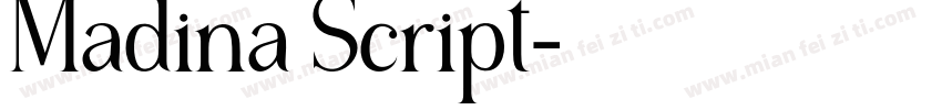 Madina Script字体转换